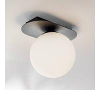 EMIBIG LIGHTING Lámpara de techo Plaza, negro/ópalo, 1 luz