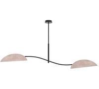 Emibig Lotus lámpara colgante 2x10 W gris/gris ceniza 1462/2