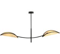 Emibig Lotus lámpara de techo 2x10 W negro-beige 1108/2