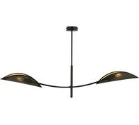 Emibig Lotus lámpara de techo 2x10 W negro-oro 1106/2