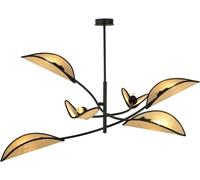 Emibig Lotus lámpara de techo 6x10 W negro-beige 1108/6