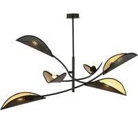 Emibig Lotus lámpara de techo 6x10 W negro-oro 1106/6