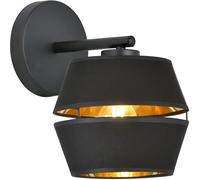 Emibig Piano K1 lámpara de pared 1x15 W negro-oro 1183/K1