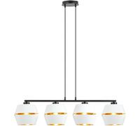 Emibig Piano lámpara colgante 4x15 W blanco-negro-oro 1182/4