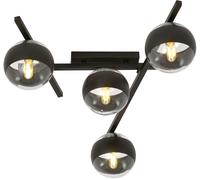 Emibig Smart Stripe lámpara de techo 4x10 W negro-transparente 1105/4