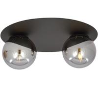 Emibig Solar lámpara de techo 2x10 W negro-grafito 1128/2