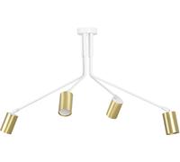Emibig Verno lámpara de techo 4x8 W blanco-oro 656/4
