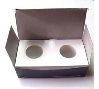 Emiif 50 soportes de cartón para monedas, 100 x 50 mm, fundas protectoras para monedas, vitrinas para suministros de colección de monedas (40 mm)