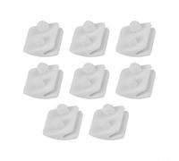 Emiif 8pcs Blanco PP Pool Vacuum Pod Shoe Kit AXV014SP para Hayward Limpiador de Piscina para AquaBug para Aqua Critter