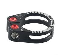 Emiif Abrazadera de tija de sillín de bicicleta de montaña de 31,8 mm y 34,9 mm, aleación de aluminio hueca ligera con tuerca autoajustable para tubos de asiento de 27,2/28,6/30,4/30,8/30,9/31,6 mm