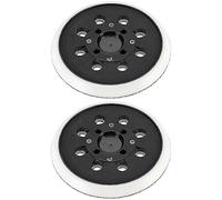 Emiif Almohadilla de lijado de 125 mm con 8 agujeros para Bosch PEX 300 AE 400 AE 4000 AE, repuesto para lijadora de gancho y bucle, paquete de 2
