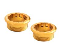 Emiif Anillo de bloqueo de casete de bicicleta CNC de aleación de aluminio compatible con bicicletas MicroSpline de 12 velocidades, 32 x 13 mm, paquete de 2