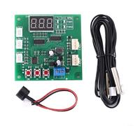 Emiif Canal dual para PWM 4 Wire Fan Temperatura y Velocidad Controlador DC 8-60V Junta Con Pantalla LED Sonda Para Motor Industrial Refrigeración