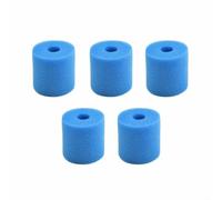 Emiif Cartucho de esponja de espuma para filtro de piscina Intex para sistema de piscina tipo H, elemento de repuesto de mantenimiento de limpiador de agua, 10,2 x 9 cm (5 piezas)