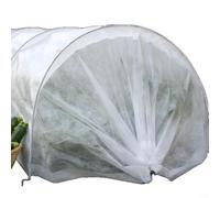 Emiif Cubierta de protección de plantas de invierno con soporte, 300 x 45 x 45 cm, tela no tejida, protección solar, túnel de invernadero para verduras, flores, a prueba de frío, campana de jardín al
