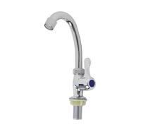 Emiif Fregadero de cocina de acero de plástico de un solo cuenco vertical para verduras, 23 cm, color plateado, compatible con grifo de agua fría