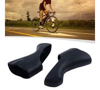 Emiif Fundas de silicona para freno de bicicleta y palanca de cambios para Shimano Ultegra R7000/R8000 ST-A18, capó de repuesto en rojo, negro, azul, rosa, verde, amarillo, gris, morado, azul luminoso