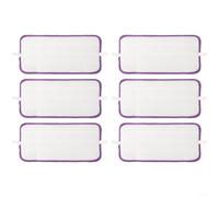 Emiif Home - Recambio de cabezal de fregona plano reutilizables para mopa Swiffer Wet Spray Mop 4/6 almohadillas húmedas lavables de microfibra, paquete de 6