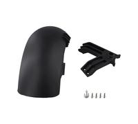 Emiif Juego de guardabarros de plástico para scooter eléctrico, accesorios de repuesto compatibles con modelos OXO y OX, negro con soporte y tornillos