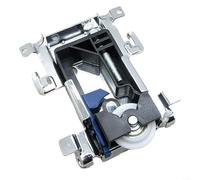 Emiif Juego de ruedas para puerta corredera, polea de nailon con carcasa de hierro para armario, armario, puertas de madera, funcionamiento suave de larga duración, rodillos superiores inferiores