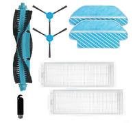 Emiif Kit de recambio de aspiradora para cecotec para Conga 3290, 3890 para Elite, aspiradora, 1 cepillo de rodillo+2 cepillos laterales+2 filtros+1 cepillo de limpieza+2 trapos