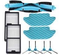 Emiif Kit de repuesto para aspiradora Cecotec para aspiradora Conga 5090 5490 5690 6090 6490 7090, 1 cepillo principal + 2 filtros + 2 paños de fregona + 4 cepillos laterales