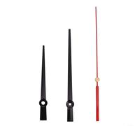 Emiif Mecanismo de movimiento de reloj de pared, kit de reparación de bricolaje con manecillas de metal para hora y minuto y segundos para hacer manualidades, módulo de visualización de tiempo, piezas