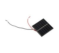 Emiif Mini panel solar de 0,4 W, 60 x 60 mm, celda solar policristalina para luces de jardín, fuente de alimentación de bricolaje para exteriores de 2 a 3 V