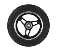 Emiif Neumático sólido para scooter eléctrico de 10 pulgadas con conjunto de cubo de rueda, rueda de goma a prueba de pinchazos de 10 x 2.125 para eje o freno de disco de 10 mm/12 mm
