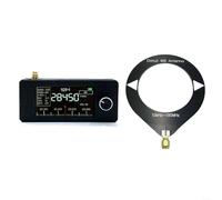 Emiif SI4732 Receptor de radio Dab de bolsillo 0.5-108MHz Mini FM AM LSB USB HF SW para pantalla IPS MW VHF de 1.9 pulgadas Control ESP32-S3 (negro)