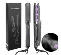 EMIIQ Tirador de pelo recto Tirador de peine Peine de pelo recto Peine de vapor Peine de hierro de pelo recto Peine de aerosol de iones negativos Peine de pelo recto Peine de masaje de cabello recto C