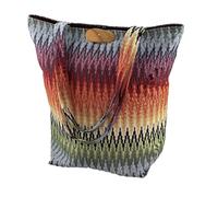 Emil Bolsa de tela con botón de madera y correa resistente - Bolso de algodón con forro interior certificado GOTS - Bolso de tela resistente y lavable con bolsillos interiores - Elements