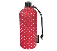 Emil - la botella de vidrio (todos los artículos), 100% estancos & spülmaschinenfest, BPA, libremente, Getränkeflaschen Sportflaschen, Bottle para el deporte, niños & ocio, Punkte Rot, 600 ml