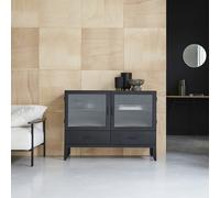 Emil - Vitrina baja de metal H 90 x B 120 x T 42 cm