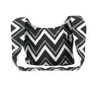 Emil ZipBag - Bolsa de tela con cremallera y correa resistente - Bolso de algodón con forro interior certificado GOTS - Bolso de tela resistente y lavable con bolsillos interiores - ZigZag