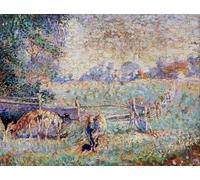 Emile Claus Cows in The Pasture - Pintura por números para adultos, kits de pintura al óleo sobre lienzo