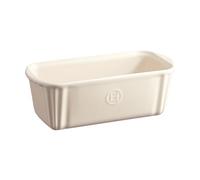 Emile Henry EH026120 - Molde para Tartas, cerámica, Color Beige y Arcilla, 24 x 11 x 8 cm