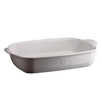 Emile Henry EH119654 - Bandeja de horno rectangular (42 x 27 x 9 cm), color blanco