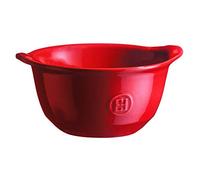 Emile Henry EH342149 cuenco para gratinar, Cerámico, Rojo Grande Crudo, 0.55 litros