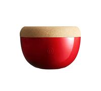 Emile Henry EH348764 - Copa de frutas y verduras (27 cm, cerámica y corcho, rojo Grand Cru