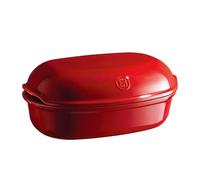 Emile Henry EH349501 Pan artesano, Cerámica, Rojo Grande Crudo, 5 liters
