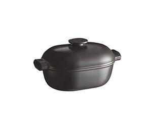 Emile Henry, EH779565 Delight - Olla ovalada (cerámica, 4,5 L), color negro
