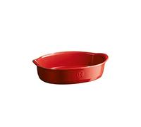 Emile Henry eh799050 pequeño Plana de Horno Ovalada, cerámica, 27, 5 x 17, 5 x 7 cm, cerámica, Grand Cru, 27,5 x 17,5 x 7 cm