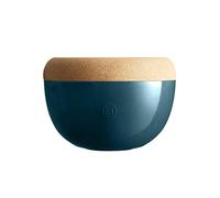 Emile Henry EH978764 - Cortador alto de conservación para frutas y verduras (diámetro 27 cm, cerámica y corcho), color azul