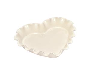 Emile Henry Molde cerámico corazón Emile Henry 1.5 L Cream