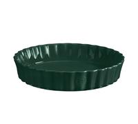Emile Henry - Pastel alto, plato para tarta alto, cerámica, 24 cm, verde cedro