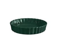 Emile Henry - Pastel alto, plato para tarta alto, cerámica, 28 cm, verde cedro