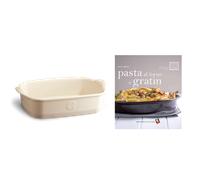 Emile Henry Plato de Hornear Argile 36,5 X 23,5CM H 7,5 CM + Libro Cocina En