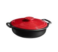Emile Henry Sublime+ - Sartén de cerámica de alto rendimiento para todo tipo de fuegos, incluida la inducción, cocina homogénea y platos salteados o guisados, color grandioso, fabricado en Francia