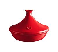 Emile Henry - Tajín de cerámica, 27 x 27 x 20 cm, cerámica, Granate, 27x27x20 cm